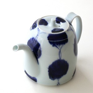 ティーポット おしゃれ かわいい 磁器 白磁 和風モダン 白 日本製 波佐見焼 600ml teaポット teapot 急須 古染濃笹 ポット