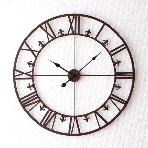 壁掛け時計 掛け時計 おしゃれ アンティーク レトロ 大きい ウォールクロック 大きな掛け時計 アイアンダイヤル