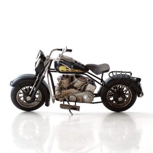 バイク 置物 アンティーク調 レトロ オブジェ ブリキのおもちゃ アイアン American Nostalgia ブリキバイク ブラック