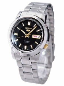 セイコー SEIKO 5 腕時計 機械式 自動巻き ブラック文字盤 海外モデル SNKK17K1 メンズ [逆輸入品]