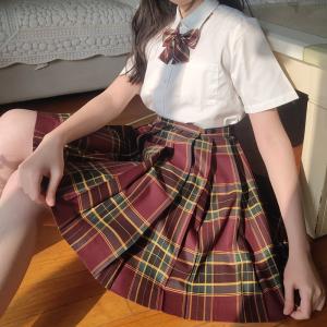 女子高生 スカート 赤 チェックの通販 Au Pay マーケット