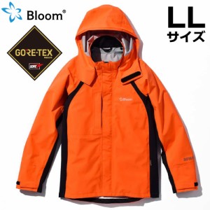 Bloom ブルーム ジャケット (ゴアテックス使用) LLサイズ フラッシュオレンジ（蛍光色） 上着 レインウェア 作業着 合羽 防水・防風・伸