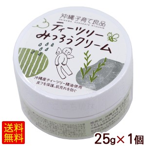 ティーツリーみつろうクリーム 25g×1個　/沖縄子育て良品【P便】