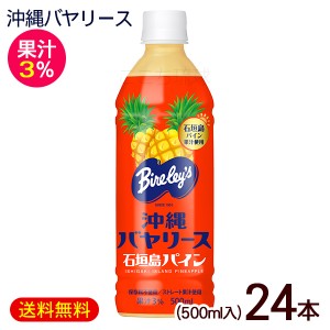 沖縄バヤリース 石垣島パイン 500ml×24本　果汁3％　/パインジュース 沖縄限定