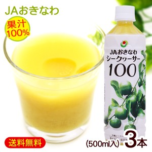 シークワーサー 果汁100％ 500ml×3本　/JAおきなわ 青切りシークヮーサー ジュース 原液 ノビレチン