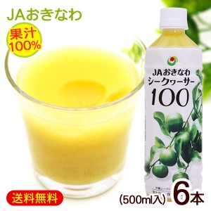 シークワーサー 果汁100％ 500ml×6本　/JAおきなわ 青切りシークヮーサー ジュース 原液 ノビレチン