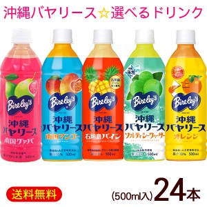 沖縄バヤリース 選べるドリンク 500ml×24本　/石垣島パイン グァバ マンゴー ソルティシークワーサー オレンジ ジュース 沖縄お土産 沖