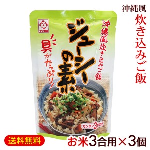 ジューシーの素（3合炊き用） 180g×3個　/沖縄風炊き込みご飯の素 サン食品 【M便】