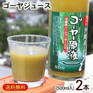 ゴーヤー原液 シークワーサー果汁入り 500ml×2本　/沖縄産 ゴーヤジュース