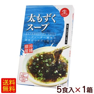 太もずくスープ 生タイプ 5食入×1箱  【L便】