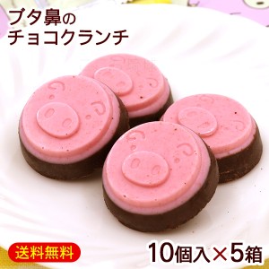 琉球あぶー ブタ鼻のチョコクランチ 10個入×5箱　/沖縄お土産 お菓子 南西産業