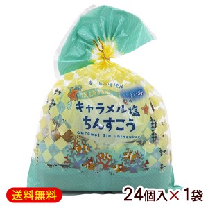 キャラメル塩ちんすこう 袋入 （2個×12袋）×1袋　/沖縄お土産 お菓子 南国製菓【小宅】