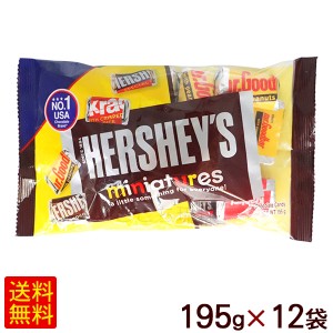 ハーシー ミニチュア チョコレート 195g×12袋　/アソート 1ケース
