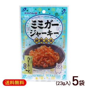 ミミガージャーキーN　23g×5袋　/ぬちまーす使用 豚耳皮 おつまみ 珍味 沖縄お土産 オキハム【M便】