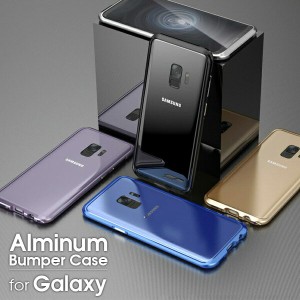 アルミバンパー Galaxy S10プラス S10 スマホケース スマホケース ケース S9プラス S9 バンパーケース カバー アルミニウム フレーム S8