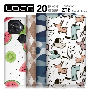 LOOF Selfee スマホケース 手帳型 手帳型スマホケース ケース ZTE Libero 5G a1 Axon 10 Pro 5G 猫 犬 ベルトなし カード収納 ゼットティ