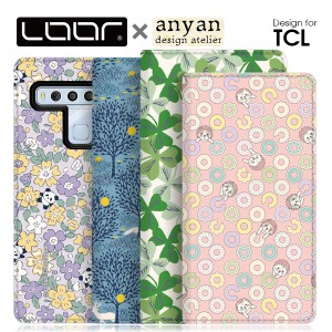 LOOF × anyan TCL 10 Lite Pro 手帳型 ベルト無し ケース 右利き ブック型ケース 財布型 カバー シンプル 軽量 手帳型カバー 手帳型ケー