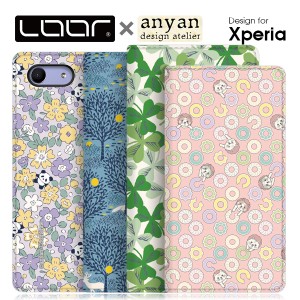 LOOF × anyan Xperia Ace ケース 手帳型 XZ3 XZ2 Premium XZ1 XZ Premium XZs X Performance Compact Z5 Z4 カバー 財布型 手帳型ケース