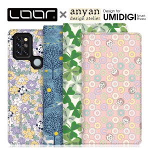 LOOF × anyan UMIDIGI A9 Pro A7S A3X X Power3 手帳型 ベルト無し ケース 右利き ブック型ケース 財布型 カバー シンプル 軽量 手帳型