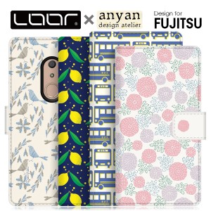 LOOF x anyan arrows N we F-41B FCG01 F-51B ケース 手帳型 カバー arrows Be4 Plus らくらくスマートフォンme F-01L F42A docomoらくら