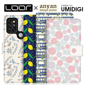 LOOF × anyan  UMIDIGI A9 Pro A7S A3X X Power3 手帳型 ベルトあり ケース 右利き ブック型ケース 財布型 カバー シンプル 軽量 手帳型