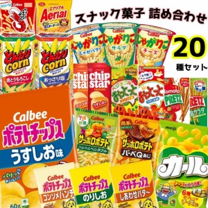 スナック菓子 詰め合わせ 送料無料 20種セット ポテトチップス カール チーズ チップスター サッポロポテト おっとっと とんがりコーン 