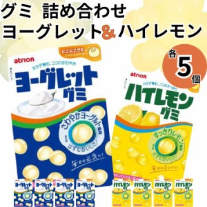 お菓子 グミ ヨーグレットグミ ハイレモングミ各5個 まとめ買い 詰め合わせ ２種食べ比べ 小腹に こどものおやつに