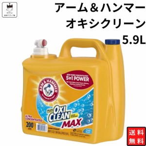 洗濯用 漂白剤 アーム＆ハンマー オキシクリーン 5.9L 液体 送料無料 5900ml 大容量 買い置き 液体洗濯洗剤 濃縮タイプ 強力 洗浄力 フレ