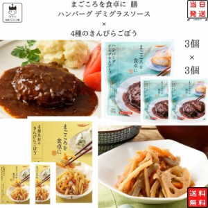 レトルト 惣菜 常温 和風 洋風 おかず レトルト食品 詰め合わせ 常温保存 送料無料 惣菜セット 食品 4種のきんぴらごぼう 3食 デミグラス