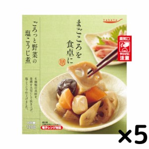 惣菜セット レトルト食品 常温保存 詰め合わせ おかず tabete まごころを食卓に 膳 ごろっと野菜の塩こうじ煮 5個セット 常備 備蓄 スト