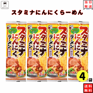 インスタントラーメン 袋? 送料無料 五木食品 スタミナにんにくらーめん 4袋 棒ラーメン メール便 まとめ買い