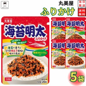 丸美屋 ふりかけ 海苔明太 5袋セット まとめ買い あす楽 ギフト ランチ ピクニック 遠足 幼稚園 子供 チャック袋 ギフト 業務用 仕送り 