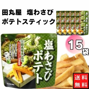 お菓子 詰め合わせ 味源 ポテトスティック 田丸屋塩わさびポテト 50g 15袋 ケース売り