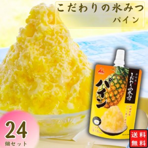 かき氷 シロップ こだわりの氷みつ パイン 24個セット 送料無料 箱買い ケース売り まとめ買い 井村屋 氷菓 ポイント消化 ぱいん 葡萄 ア