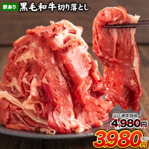 【SALEで3,980円★6日まで】黒毛和牛 切り落とし 国産 ウデ モモ 500g 九州産  7-14営業日以内に発送予定(土日祝日除く)　　　　　　　　