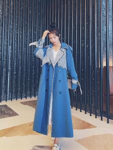 チェック コート ブルー レディースの通販 Au Pay マーケット