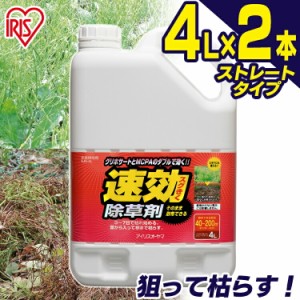 【2個セット】除草剤 速効除草剤 4L SJS-4L ストレートタイプ 人気 速攻除草剤 除草 除草剤 草むしり 草 秋 雑草 速効 庭 手入れ ガーデ