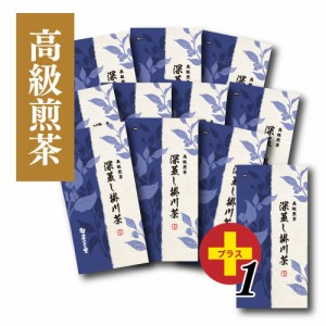 高級煎茶 深蒸し掛川茶 10+1本セット (100g袋入×11本)1本サービス 送料無料 【掛川茶 煎茶 緑茶 高級緑茶 静岡 静岡茶 深蒸 深蒸し茶 茶