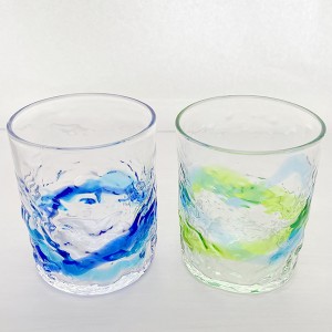 琉球 ガラス グラス 冷茶グラス コップ カップ 沖縄 お土産 でこロックグラス L
