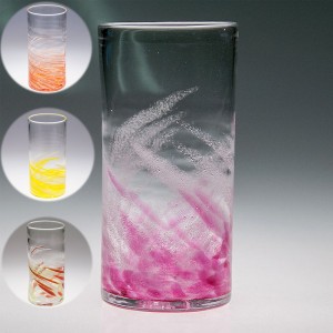 琉球ガラス グラス コップ 誕生日 プレゼント 男性 女性 おしゃれ 沖縄 お土産 ギフト ビールグラス ビアグラス さざ波ロンググラス
