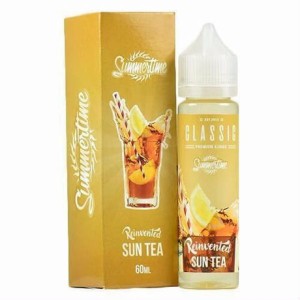 お試しサイズ10ml電子タバコ ベイプ 紅茶 ティー リキッド SUN TEA BY SUMMERTIME EJUICE ピーチティ 桃 梨