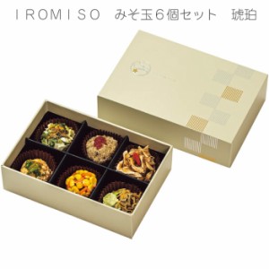 母の日 プレゼント ＩＲＯＭＩＳＯ　みそ玉６個セット 琥珀 味噌 味噌玉 千葉県 専門店 手作りみそ 健康 子供も食べれる 味噌汁 簡単味噌