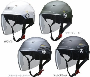 リード工業 ZORK 開閉シールド付きハーフヘルメット re-502