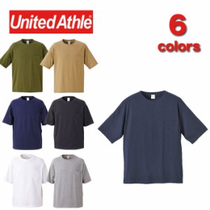 United Athle ユナイテッドアスレ 500801 5.6オンス ビッグシルエット Ｔシャツ ポケット付 | 6色 4サイズ ユニセックス メンズ レディー