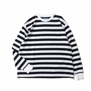 Powderhorn Mountaineering / PH23SS-002 P.H. M.STRIPE L/S TEE Regular Stripe - Black/White ボーダー長袖Tシャツ