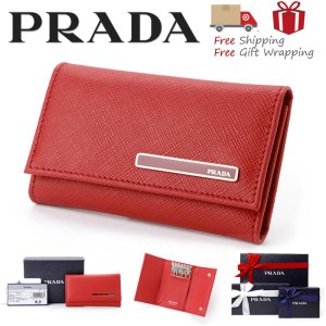 PRADA プラダ サフィアーノ キーケース 1PG222    新品 本物保証ギフト ラッピング プレゼント 無料 ギフト ギフトラッピング