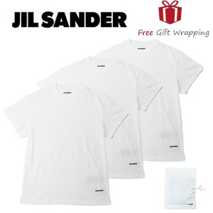 JILSANDER ジルサンダー裾ロゴ Tシャツ3枚セット J47GC0001 新品 本物保証 無料 ギフト ギフトラッピング