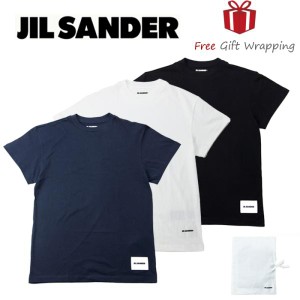 JILSANDER ジルサンダー裾ロゴ Tシャツ3枚セット J47GC0001 新品 本物保証 無料 ギフト ギフトラッピング