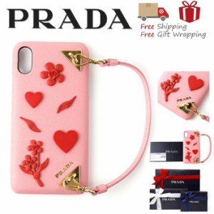 スマホアクセサリー☆新品☆PRADA iPhone XS Max 対応　スマホカバー　ハート柄