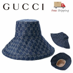 GUCCI 631958 GGキャンバス ワイドブリムハット ロゴ  新品  ギフト 贈り物